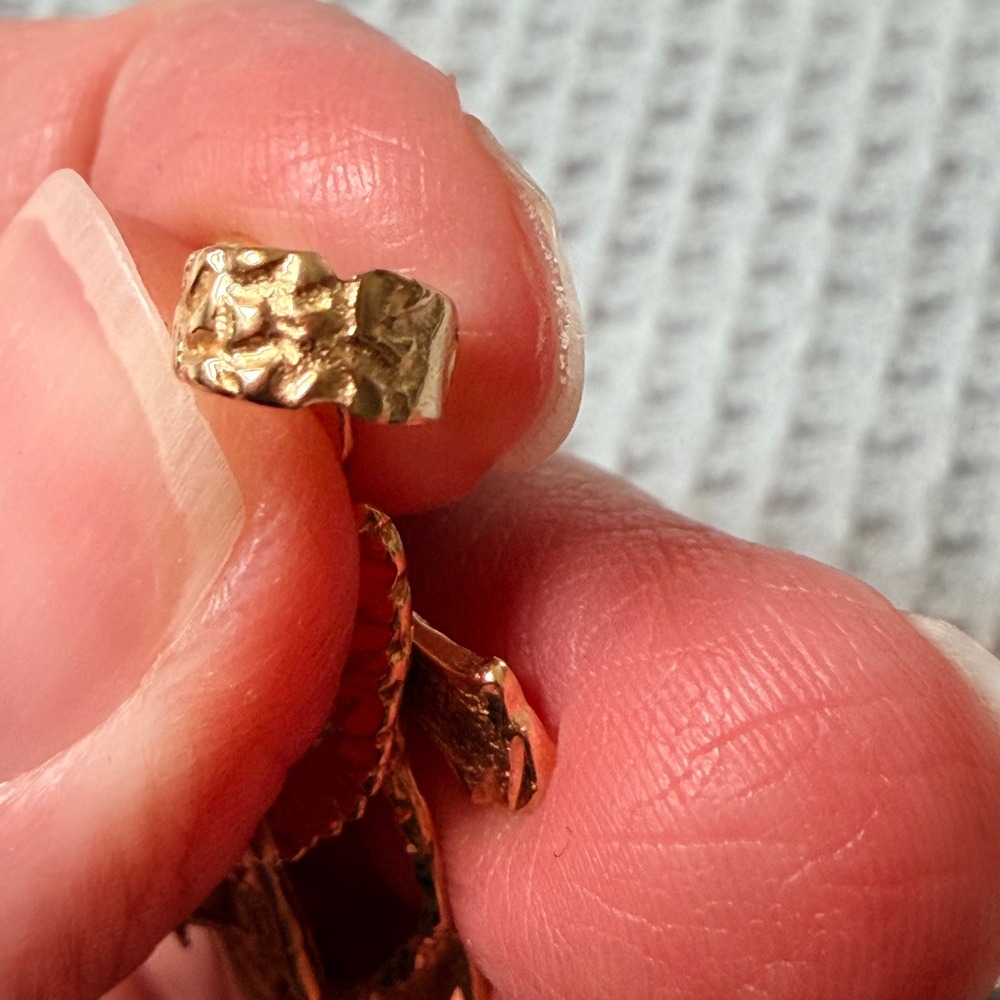 Vintage 14K Yellow Gold Eagle Anchor Pendant Nautical Navy Charm 7.32g Vtg 1986 - Picture 9 of 11